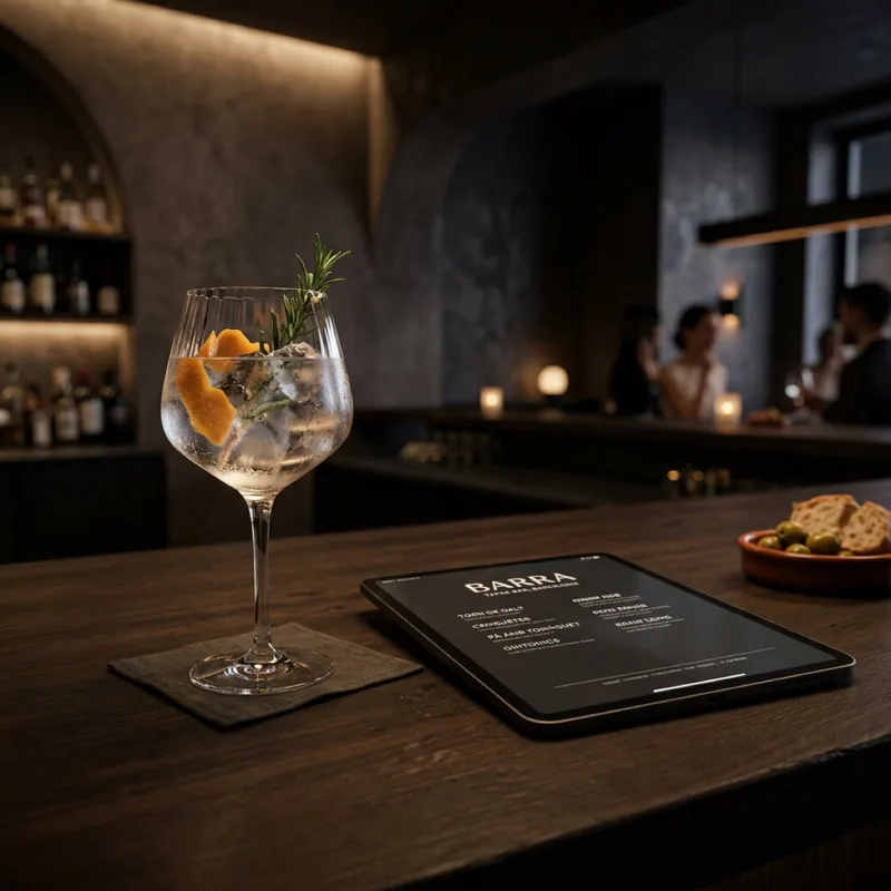 Página web para un bar en Barcelona